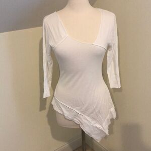 White Top Asymmetrical | Fitted